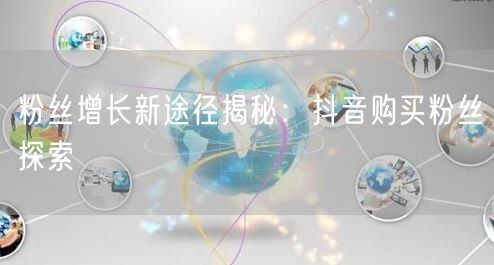 粉丝增长新途径揭秘:抖音购买粉丝探索