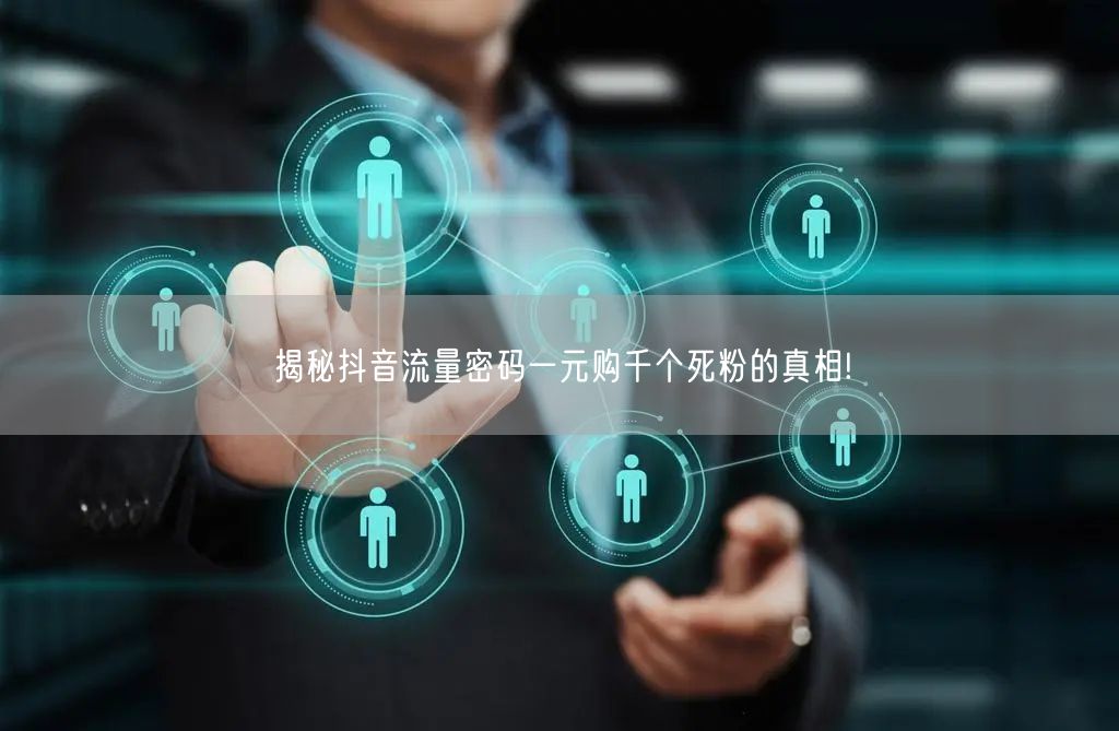揭秘抖音流量密码一元购千个死粉的真相!