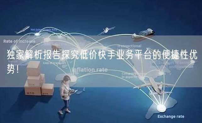 独家解析报告探究低价快手业务平台的便捷性优势！