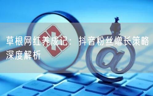 草根网红养成记：抖音粉丝增长策略深度解析